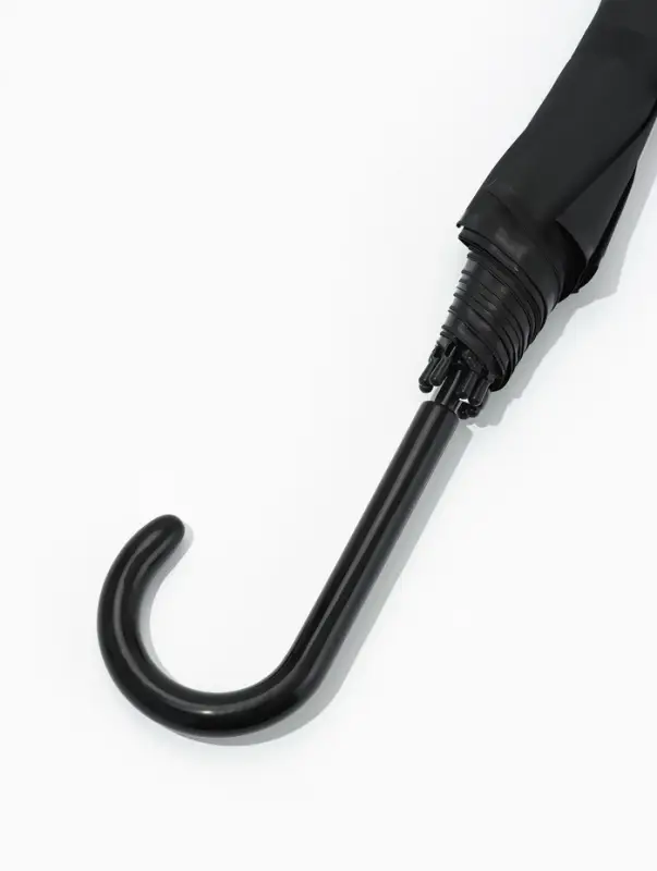 Зонт - трость полуавтоматический &laquo;Однотонный&raquo;, 8 спиц, R=52/58 см, D=104 см, чёрный