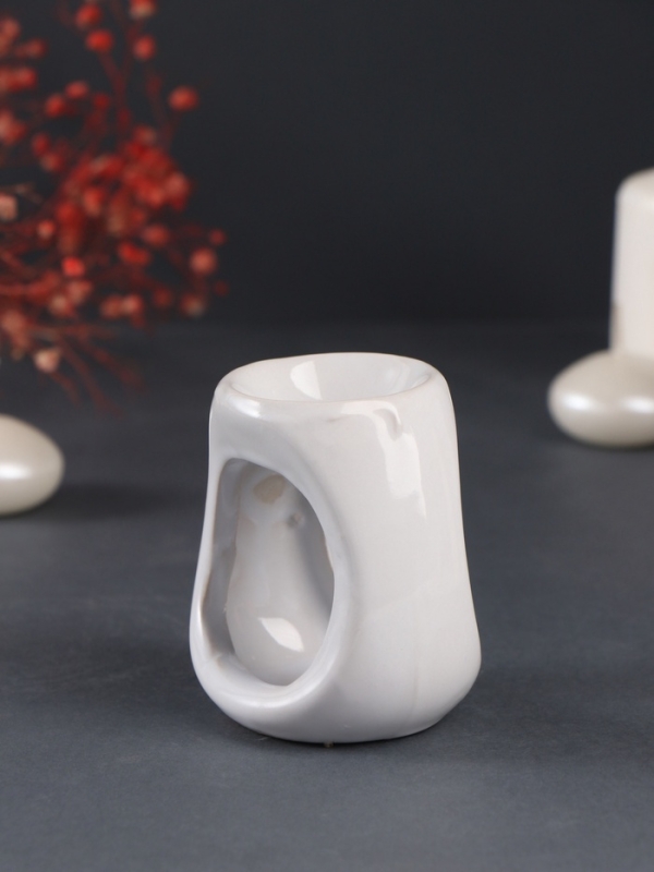 Аромалампа керамика Аромалампа керамика "Модерн" белая 5,5х6,7х7,7 см