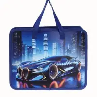 Папка с ручками &laquo;Машина&raquo;, А4, пластиковая, 70 мм, 322&times;256 мм