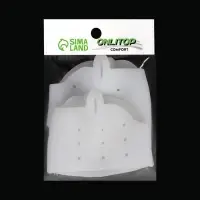 Корректоры - разделители для пальцев ног, на манжете, дышащие, 1 разделитель, силиконовые, 8&times;6.5 см, пара, белые