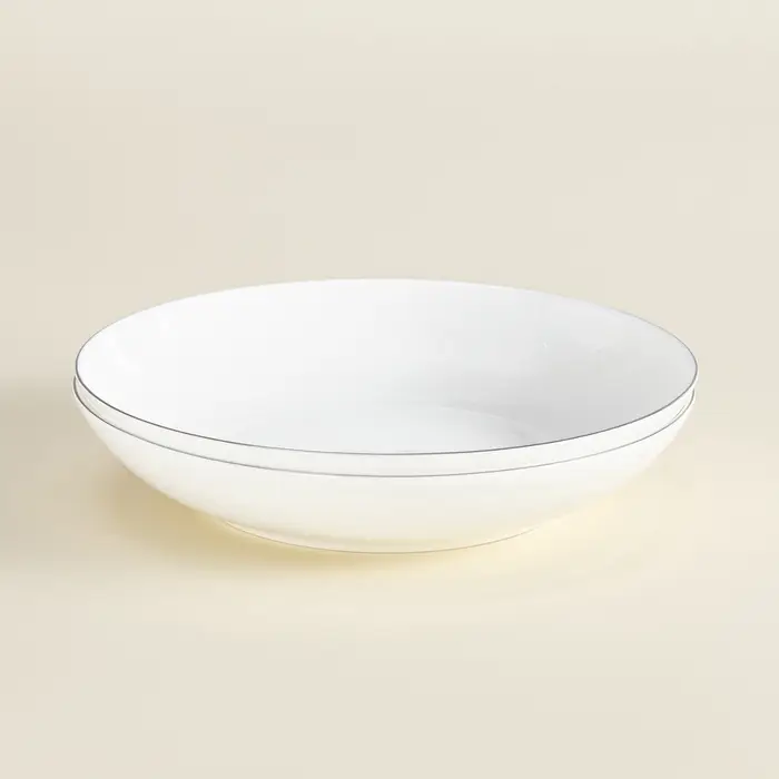 Тарелки глубокие SL Home &laquo;Каскарон&raquo;, 700 мл, d=20 см, набор 2 шт., костяной фарфор, белые