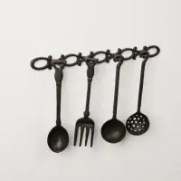 Набор фигурок настенных &laquo;Кухонная утварь&raquo;, 5 предметов, панно чугун, 22&times;33&times;3 см