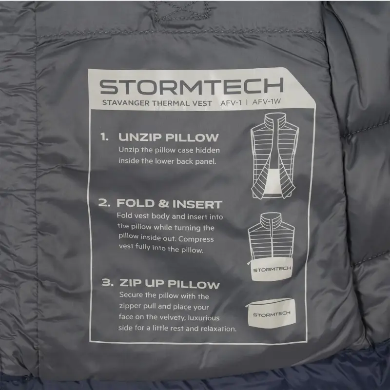 Жилет компактный женский Stavanger черный с серым, размер L