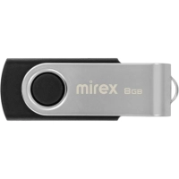 Флеш-память Mirex USB SWIVEL BLACK 8Gb (13600-FMURUS08 )