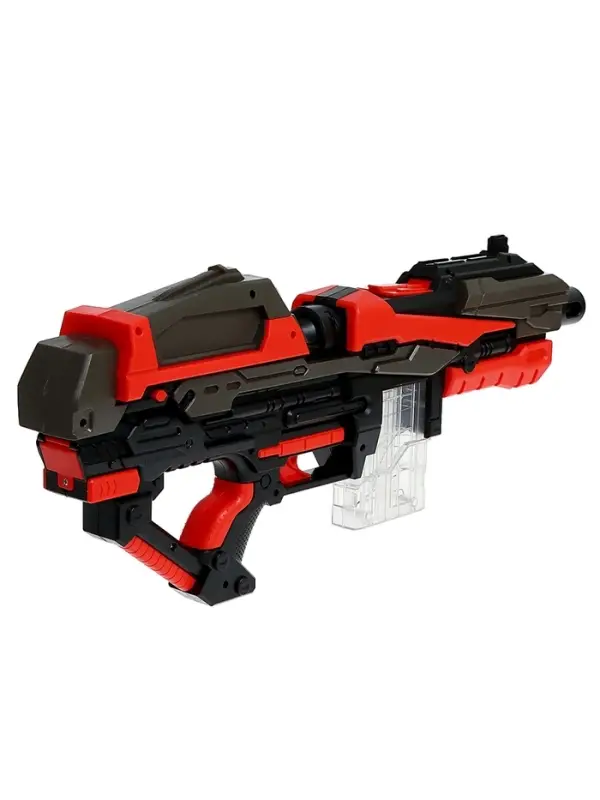 Автоматический бластер RAMPAGE, стреляет мягкими пулями, работает от батареек