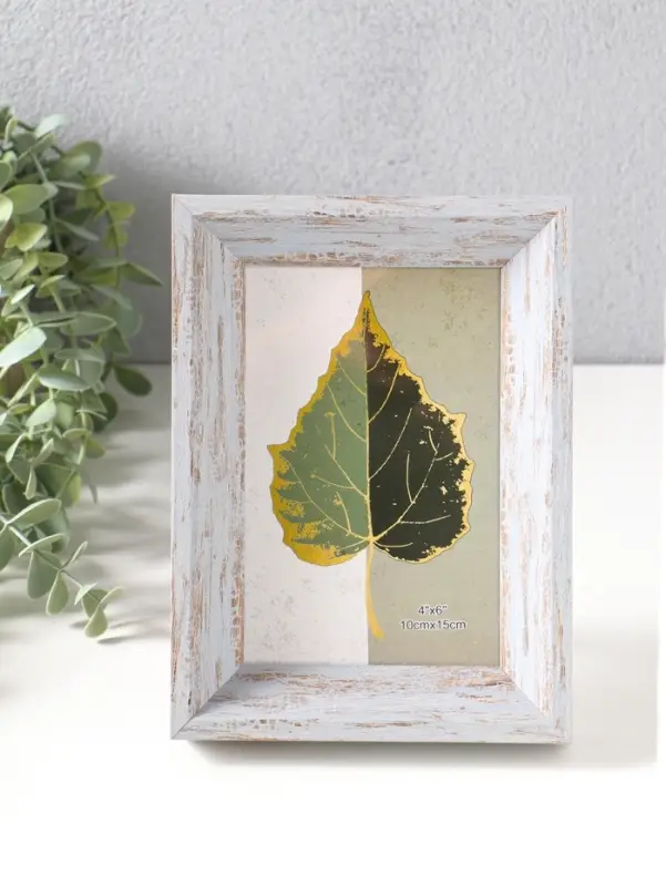 Фоторамка пластик 10х15 см "Прованс" серо-голубой 19х13,7х3 см