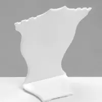 Подставка под кулоны, цепочки и серьги QF, 10&times;4.3&times;12 см, белая