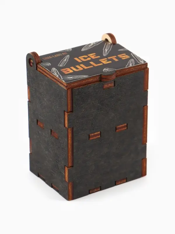 Коробка подарочная деревянная &laquo;Пуля&raquo; 4&times;5&times;6 см