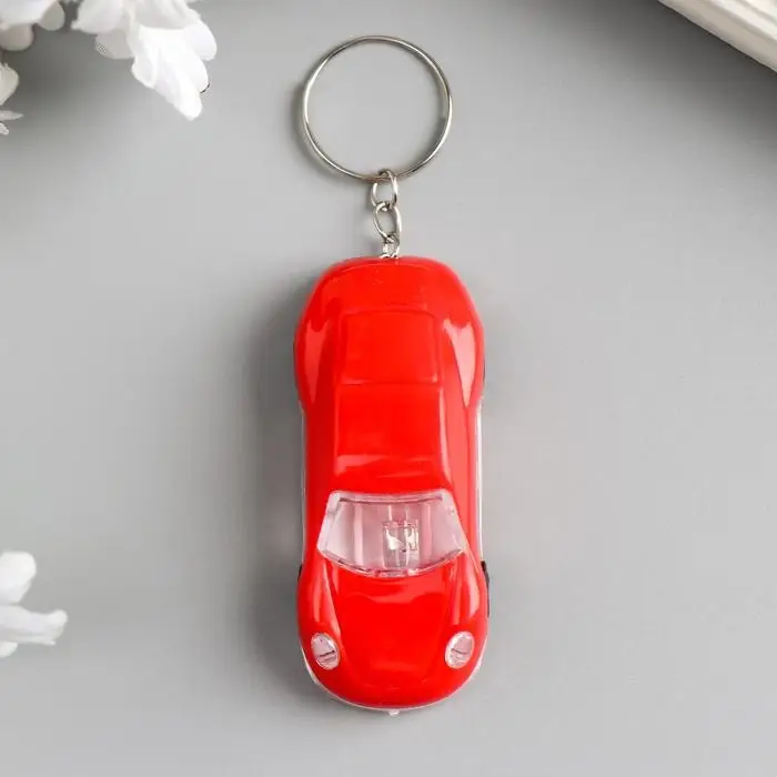 Фонарик брелок для ключей на кольце «Машина», открывашка для бутылок, мигает, 3.5×8×2.7 см, МИКС Фонарик брелок для ключей на кольце «Машина», открывашка для бутылок, мигает, 3.5×8×2.7 см, МИКС