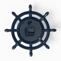 Часы настенные &laquo;Штурвал&raquo;, серия: Море, плавный ход, d=35 см, коричневые