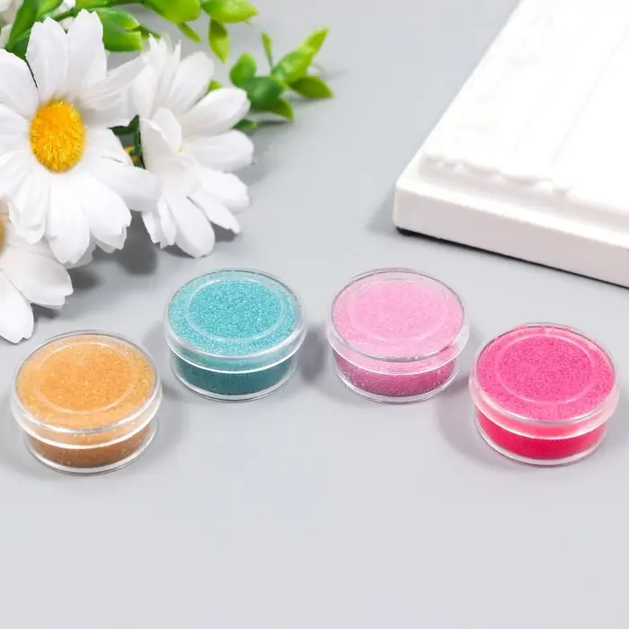 Микробисер стекло Микробисер стекло "Флёр" набор 4 цвета х10 гр