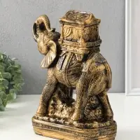 Копилка для денег &laquo;Слон Богатство&raquo;, гипс под бронзу, 30&times;21&times;15 см