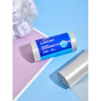 Мешки для мусора ПВД 120л 40мкм 15шт/рул прозрачные 70x110см Luscan