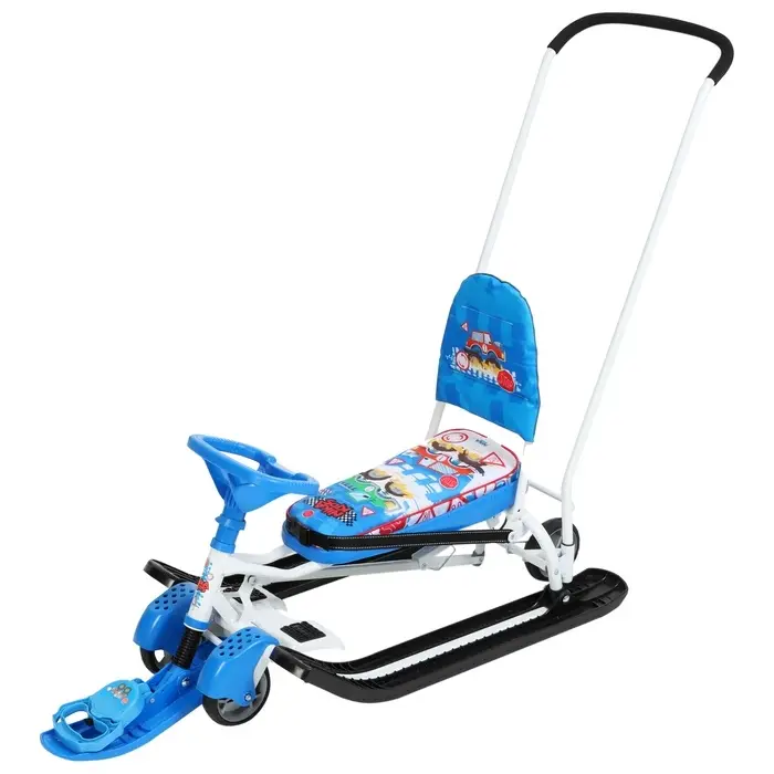 Снегокат «Тимка спорт 6 Машинки», ТС6/БГ Снегокат «Тимка спорт 6 Машинки», ТС6/БГ