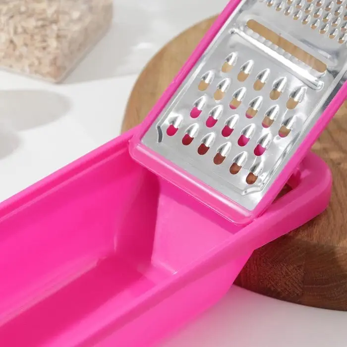 Тёрка с контейнером «Маргарита», 26×12×7 см, цвет МИКС Тёрка с контейнером «Маргарита», 26×12×7 см, цвет МИКС