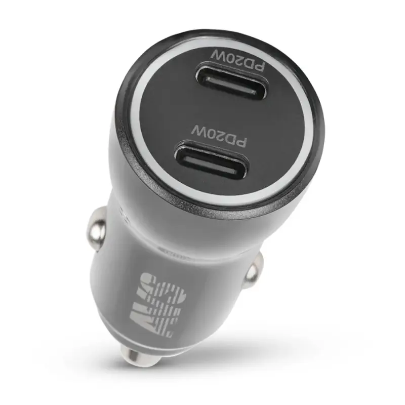 USB автомобильное зарядное устройство AVS 2 порта UC-740 (PD Type C 40W)