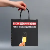 Набор пакетов подарочных новогодних &laquo;Это на Новый год&raquo;, 6 шт., 22&times;22&times;11 см