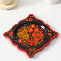 Тарелка "Квадрат", 15х15см, холома