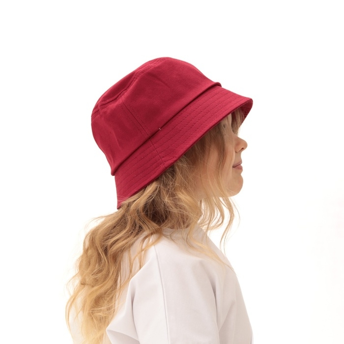 Панама детская Панама детская "Классика" MINAKU цвет красный, р-р 52