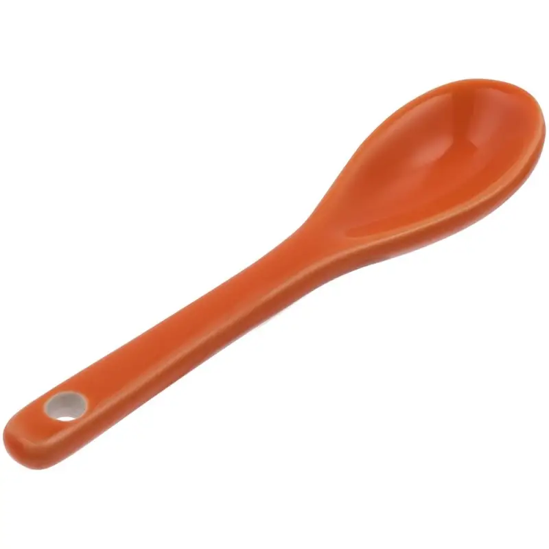 Кофейная кружка Pairy с ложкой, красная с оранжевой Кофейная кружка Pairy с ложкой, красная с оранжевой