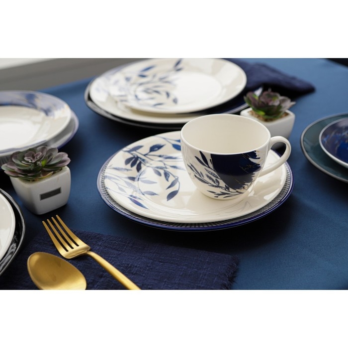 Чайная пара фарфоровая Доляна Ternura, 2 предмета: чашка 250 мл, блюдце d=15 см Чайная пара фарфоровая Доляна Ternura, 2 предмета: чашка 250 мл, блюдце d=15 см