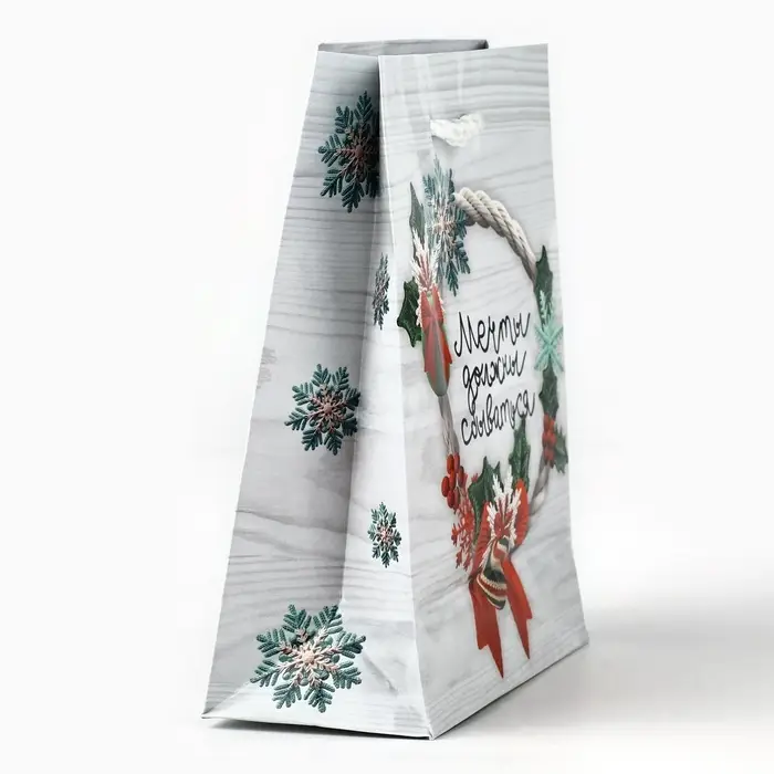 Пакет подарочный новогодний ламинированный «Мечты сбываются», S 12 х 15 х 5.5 см Пакет подарочный новогодний ламинированный «Мечты сбываются», S 12 х 15 х 5.5 см