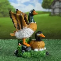 Садовая фигура из полистоуна &laquo;Утка с селезнем&raquo;, 24&times;17&times;35 см