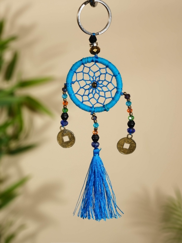 Брелок Брелок "Ловец снов" 4х15 см. синий