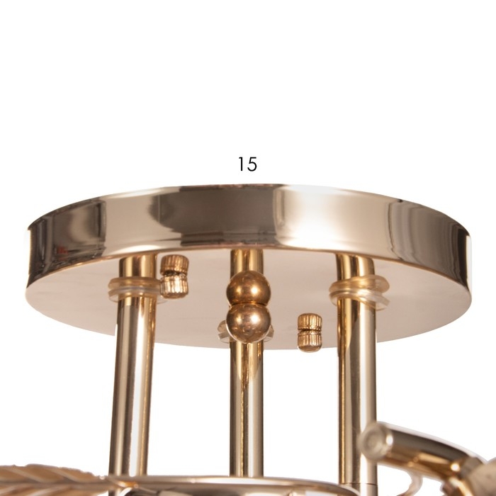 Люстра Люстра "Алеста" 3х60Вт Е27 Золото 52х52х23см