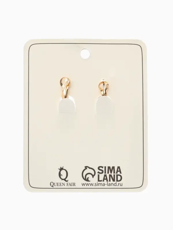 Серьги кольца QF &laquo;Классика&raquo;, d=5 см, цвет золото