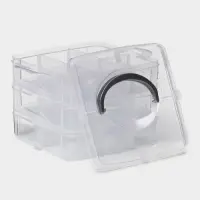 Органайзер для мелочей Доляна, пластик, 3 яруса, 18 ячеек, 15&times;15&times;12 см, МИКС