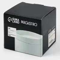 Сахарница Magistro Modern, 280 мл, 9.2&times;8.5 см, фарфор, белая