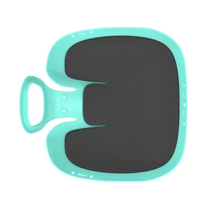 Санки-ледянки с мягкой сидушкой «Вираж», бирюзовые, 39×37см