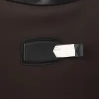 Чемодан на колёсах TEXTURA, кодовый замок, с увеличением, 36&times;25&times;58 см, 20", коричневый