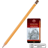 Набор карандашей черногр KOH-I-NOOR 1502/II 8B-2H 12шт./наб.,б/ласт, Чехия