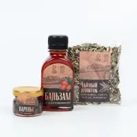 Набор: чай варенье бальзам "23 февраля" в пакете