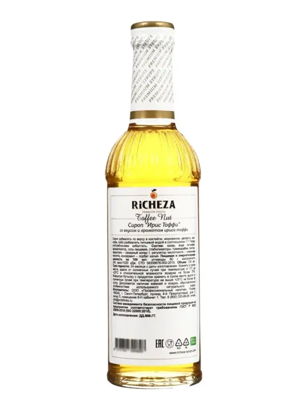 Сироп RICHEZA &laquo;Ирис Тоффи&raquo;, 330 мл