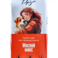 Сухой корм для взрослых собак &laquo;ПРЕДАННЫЙ ДРУГ&raquo;, мясной микс, 15 кг, мешок
