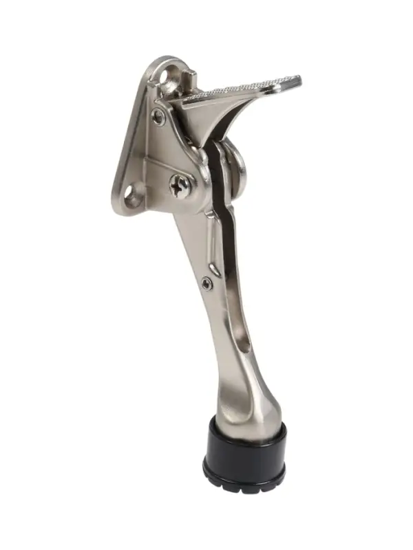 Фиксатор дверной LOCKLAND “козья ножка”, с автоподъемом, цвет хром Фиксатор дверной LOCKLAND “козья ножка”, с автоподъемом, цвет хром