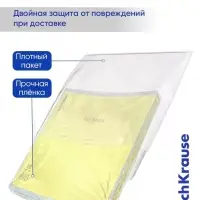 Тетрадь 18 листов в линейку ErichKrause CoverPro fizzy, жёлтая
