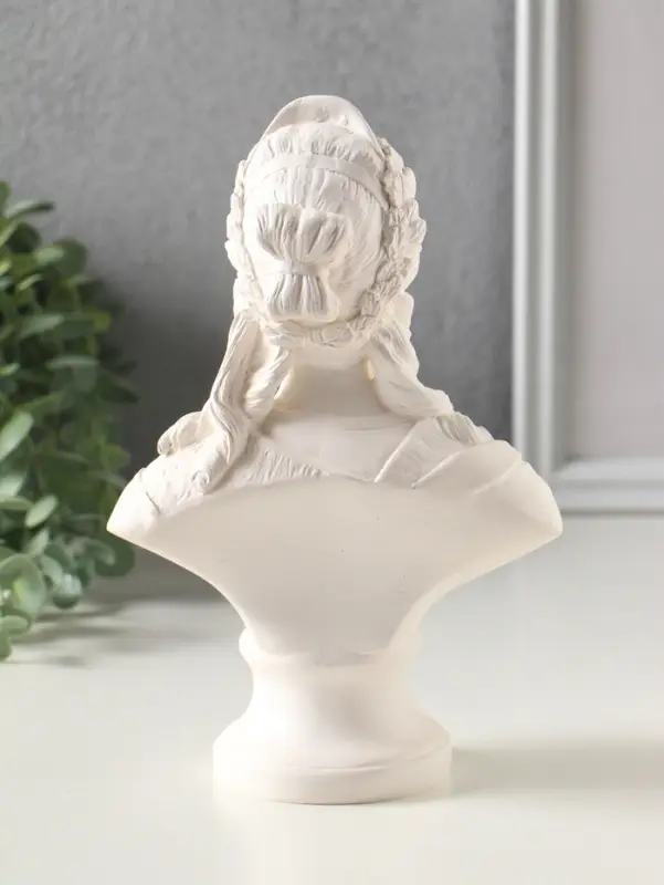 Бюст &laquo;Екатерина II&raquo;, фигура гипс, 21 см, белый