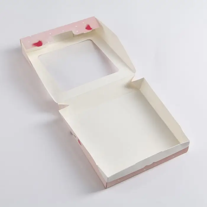 Коробка складная Коробка складная "Сердца оригами" 20 х 20 х 4 см