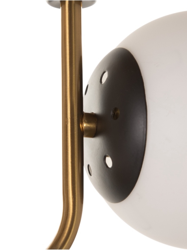 Люстра Люстра "Донна" 2х40Вт Е27 черный/латунь 37х15х25см