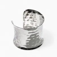 Браслет манжета &laquo;Панцирь&raquo;, d=6.5 см, металл, цвет серебро