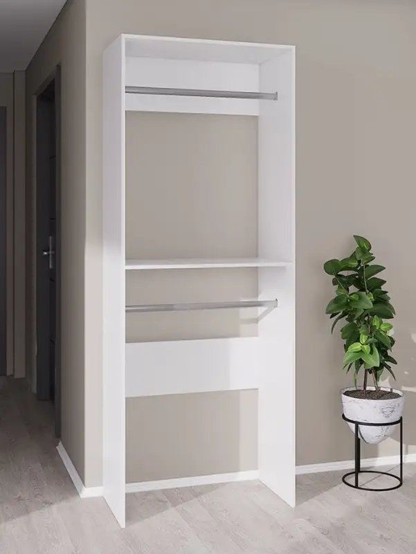 Вешалка модульной гардеробной системы «Модус», 2090×800×420 мм, цвет белый