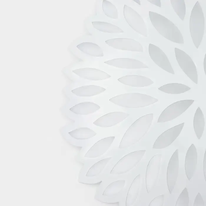 Фруктовница Доляна &laquo;Пион&raquo;, 28.5&times;28.5&times;5 см, белая