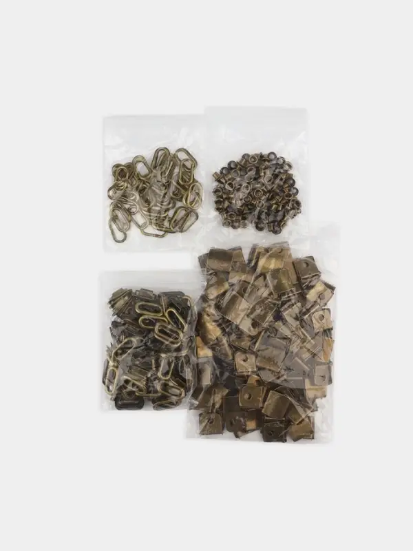 Застёжка для кепки, с люверсом, 2×2 см, цвет бронзовый