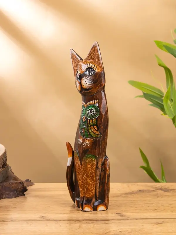 Интерьерный сувенир &laquo;Кошка с совой&raquo;, 30 см