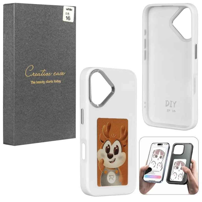 Чехол iPh 16 White с проекцией