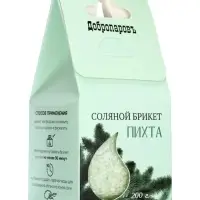 Соляной брикет куб &laquo;Пихта&raquo; 200 г &laquo;Добропаровъ&raquo;